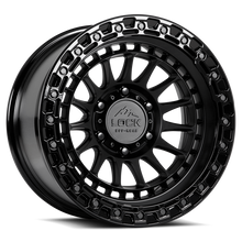 Load image into Gallery viewer, MOJAVE-7957GB - Lock Offroad Mojave 17X9 5X127 ET 0mm Matte Black With Gloss Black Ring - Lock Offroad Wheels Canada