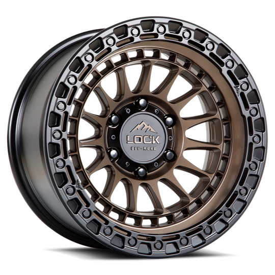 MOJAVE-2969MRMBR - Lock Offroad Mojave 20X9 6X139.7 ET 0mm Matte Bronze With Black Ring - Lock Offroad Wheels Canada