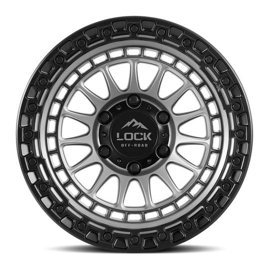 MOJAVE-78557MGMBR - Lock Offroad Mojave 17X8.5 5X127 ET 25mm Matte Grey - Lock Offroad Wheels Canada
