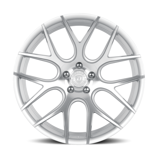 MONZA-88545GSF - Dolce Performance Monza 18X8.5 5X120 ET 35mm Gloss Silver Machined Face - Dolce Performance Wheels Canada
