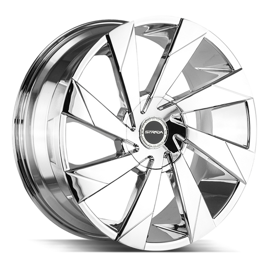 S62660730 - Strada S62 Moto 26X10 6X135 / 6X139.7 30mm Chrome - Strada S62 Wheels Canada