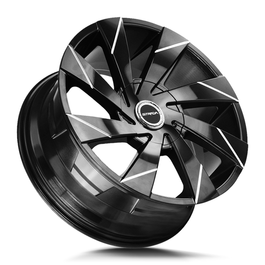 S62050240GBML - Strada S62 Moto 20X8.5 5X115 / 5X112 40mm Gloss Black - Strada S62 Wheels Canada