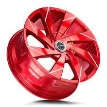 Charger l'image dans la galerie, S62000035R - Strada S62 Moto 20X8.5 BLANK 35mm Candy Red - Strada Wheels Canada