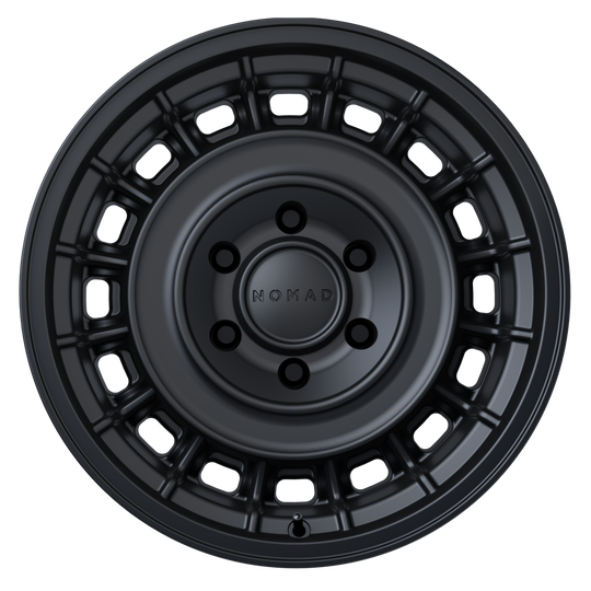 N502SB-68060-10 - Nomad 502 Arvo 16X8 6X139.7 -10mm Satin Black - Nomad Wheels Canada