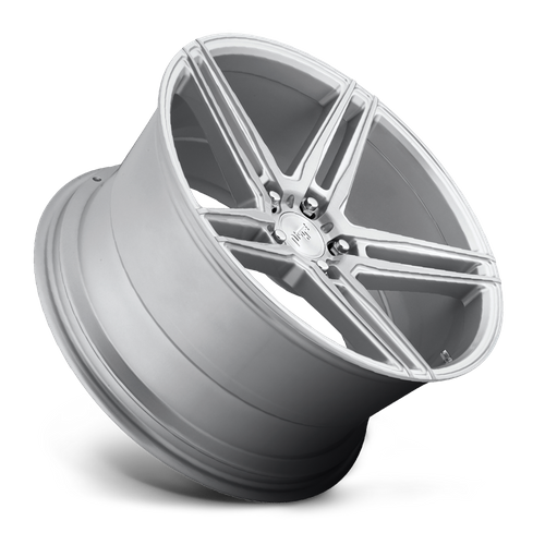 M170209065+35 - Niche M170 Turin 20X9 5X114.3  35mm Gloss Silver Machined - Niche Wheels Canada