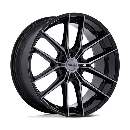 NC280BT26106325 - Niche NC280 Prodigy 6 26X10 6X135 ET 25mm Gloss Black Dark Tinted Clear - Niche Wheels Canada