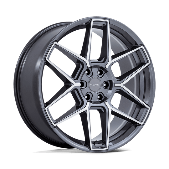 NC281AD24106830 - Niche NC281 Rise 24X10 6X139.7 ET 30mm Anthracite With Machined Face - Niche Wheels Canada