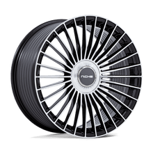 Charger l'image dans la galerie, NC282BD22055N38 - Niche NC282 Serene 22X10.5 5X112 / 5X120 ET 38mm Gloss Black With Machined Face - Niche Wheels Canada