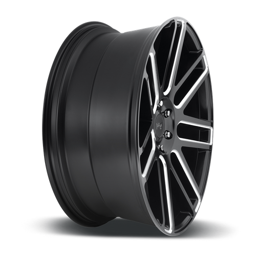 M096229577+30 - Niche M096 Elan 22X9.5 6X139.7  30mm Matte Black Milled - Niche Wheels Canada