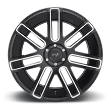 Charger l'image dans la galerie, M096240085+25 - Niche M096 Elan 24X10 5X139.7  25mm Matte Black Milled - Niche Wheels Canada