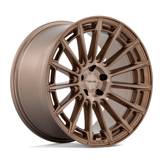 M2752090F8+38 - Niche M275 Amalfi 20X9 5X112  38mm Platinum Bronze - Niche Wheels Canada