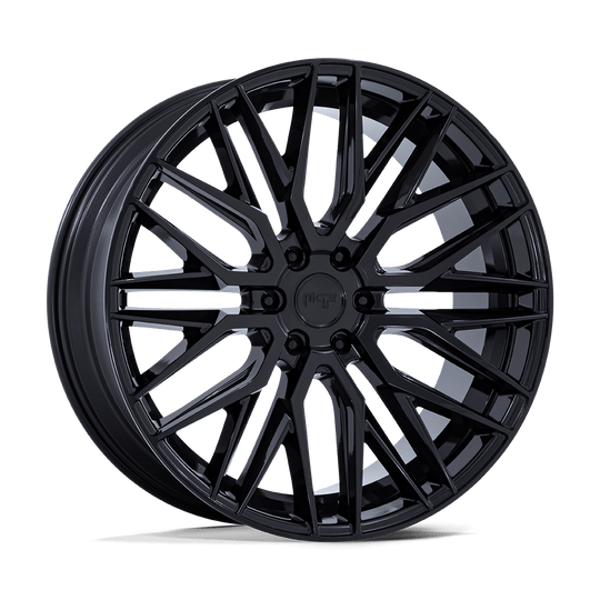 M224240084+25 - Niche M224 Gamma 24X10 6X139.7 25mm Gloss Black - Niche Wheels Canada