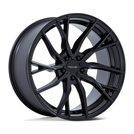 M2722005F8+40 - Niche M272 Novara 20X10.5 5X112  40mm Matte Black - Niche Wheels Canada