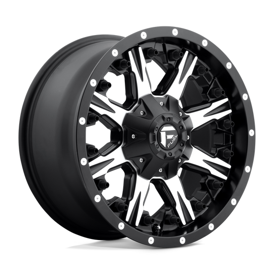 D54122201747 - Fuel Off-Road D541 Nutz 22X12 8X170 -44 mm Matte Black Machined - Fuel Off-Road Wheels Canada