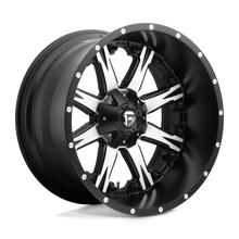 Load image into Gallery viewer, D54122209847 - Fuel Off-Road D541 Nutz 22X12 6X139.7 / 6X135 -44mm Matte Black Machined - Fuel Off-Road Wheels Canada