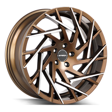 Load image into Gallery viewer, S64051435BZMT - Strada S64 Nido 20X8.5 5x114.3 35mm Bronze Machined Tips - Strada Wheels Canada