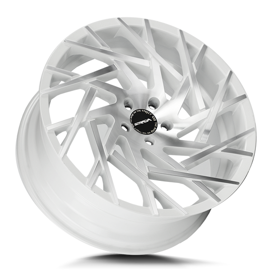 S64051435WM - Strada S64 Nido 20X8.5 5x114.3 35mm White Machined - Strada Wheels Canada