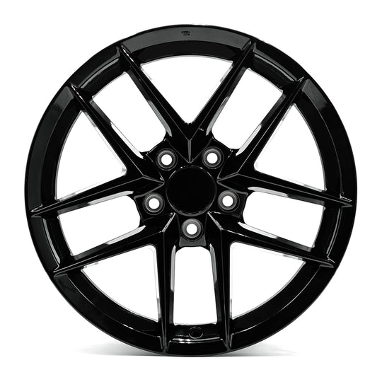 HT0417075425114GB - OE+ HT04 17X7.5 5X114.3 42mm Gloss Black - OE+ Wheels Canada