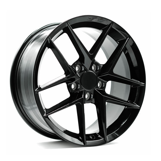 HT0418080425120GB - OE+ HT04 18X8 5X120 42mm Gloss Black - OE+ Wheels Canada