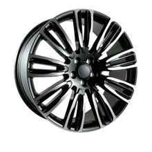 Charger l'image dans la galerie, LR0222095455120BM - OE+ LR02 22X9.5 5X120 45mm Black Machined Face - OE+ Wheels Canada