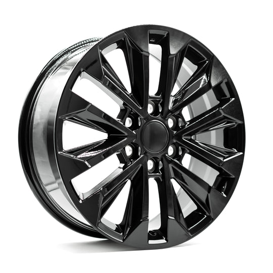 LX0720080556139GB - OE+ LX07 20X8 6X139.7 55mm Gloss Black - OE+ Wheels Canada