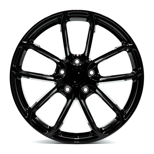 P0420110555130GB - OE+ P04 20X11 5X130 55mm Gloss Black - OE+ Wheels Canada