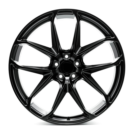 P0521095265112MB - OE+ P05 21X9.5 5X112 26mm Matte Black - OE+ Wheels Canada