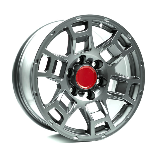 TT01S 17080156139GM - OE+ TT01S 17X8 6X139.7 15mm Matt Gunmetal - OE+ Wheels Canada