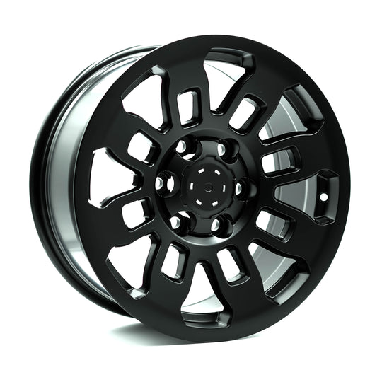 TT04 17080156139MB - OE+ TT04 17X8 6X139.7 15mm Matte Black - OE+ Wheels Canada
