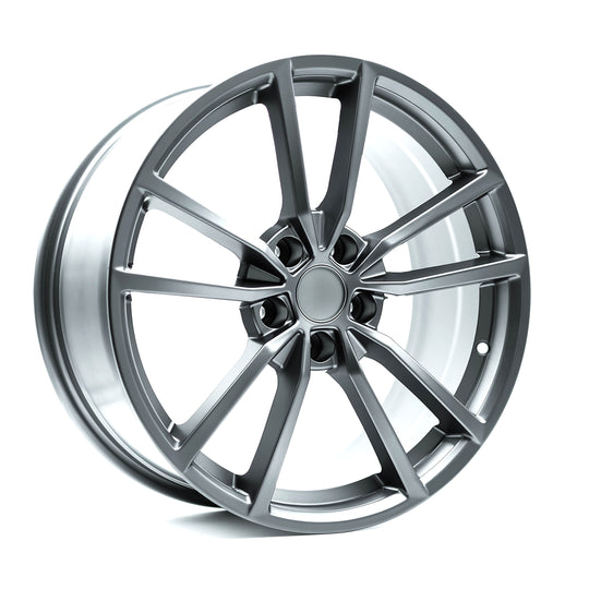 VW02 18080455112GM - OE+ VW02 18X8 5X112 45mm Matte Gunmetal - OE+ Wheels Canada