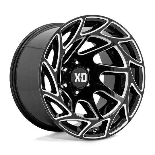 XD86021268344N - XD860 Onslaught 20X12 6X139.7 -44 mm Gloss Black Milled - XD Wheels Canada