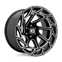 Load image into Gallery viewer, XD86022268344N - XD860 Onslaught 22X12 6X139.7 -44 mm Gloss Black Milled - XD Wheels Canada