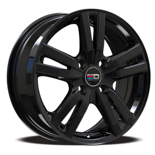 OTT16654Q3863GBT - Euro Design Ottano 16X6.5 4X108 ET 38mm Gloss Black - Euro Design Wheels Canada