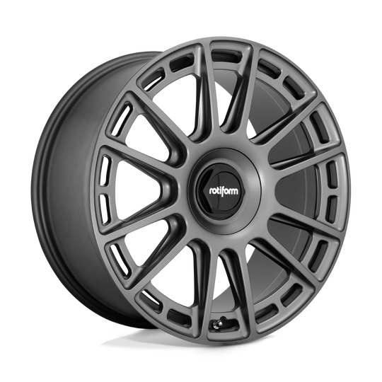 R1581985F8+45 - Rotiform R158 Ozr 19X8.5 5X112  45mm Matte Anthracite - Rotiform Wheels Canada
