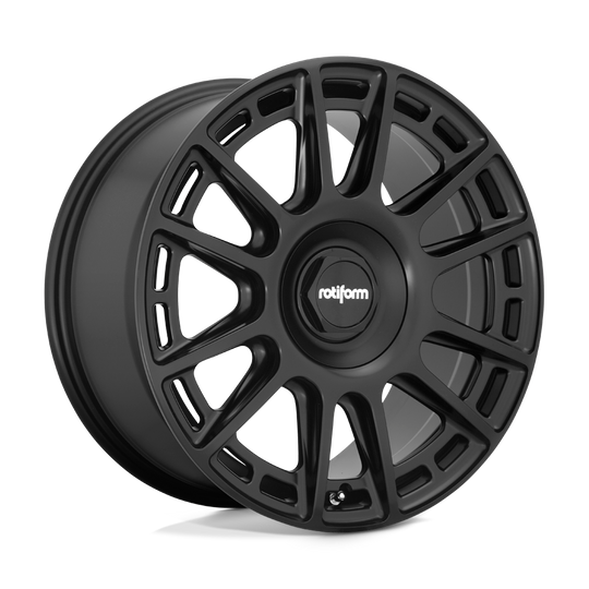 R1591885F8+45 - Rotiform R159 Ozr 18X8.5 5X112  45mm Matte Black - Rotiform Wheels Canada
