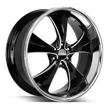 Load image into Gallery viewer, C02451515GBMLSS - Strada Street Classics C02 Old Skool 24X10 5X115 15mm Gloss Black Milled Ss Lip - Strada Street Classics Wheels Canada
