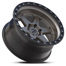 Load image into Gallery viewer, OLYMPUS-8957MGMBR - Lock Offroad Olympus 18X9 5X127 ET -12mm Matte Grey With Black Ring - Lock Offroad Wheels Canada
