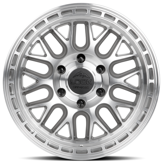 ONYX-7969MC12N - Lock Offroad Onyx 17X9 6X139.7 ET -12mm Machined Face Polish - Lock Offroad Wheels Canada