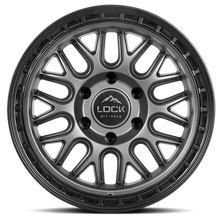 Charger l'image dans la galerie, ONYX-7969MGMBR - Lock Offroad Onyx 17X9 6X139.7 ET 1mm Matte Grey With Black Ring - Lock Offroad Wheels Canada