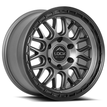 Load image into Gallery viewer, ONYX-7957MGMBR - Lock Offroad Onyx 17X9 5X127 ET 1mm Matte Grey With Black Ring - Lock Offroad Wheels Canada