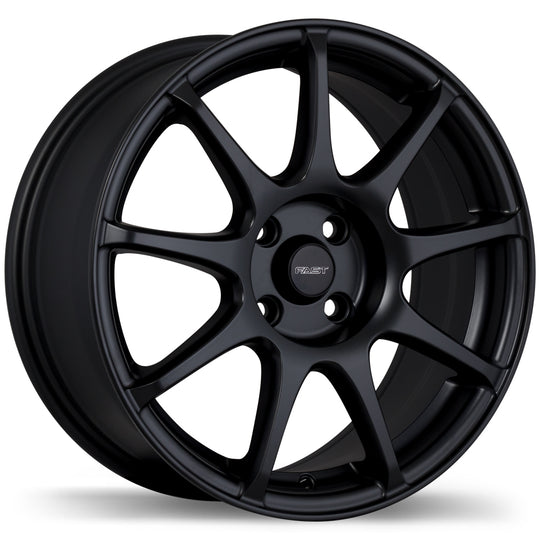 F207-1670-49FN+40C730 - Fast Wheels Orbit 16X7 4X100 40mm Matte Black - Fast Wheels Wheels Canada