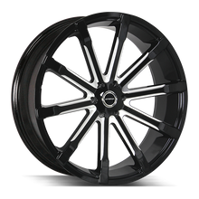 Charger l'image dans la galerie, S48453925GB - Strada S48 Osso 24X10 5x139.7 25mm All Gloss Black - Strada Wheels Canada