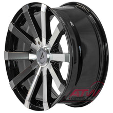 Load image into Gallery viewer, B142-1880-10-109 - Armed Street Outlaw 18X8 Blank ET 35mm Gloss Black Machined - Armed Street Wheels Canada