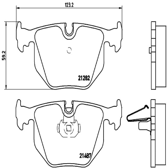 P06020 Brembo Premium Low-Met OE Equivalent Pad Brembo Brake Canada