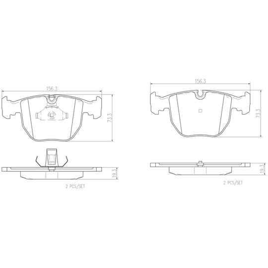 KT00A83 Brembo Ceramic Brake Pad and UV Coated Vented  Brake Disc Kit Brembo Brake Canada