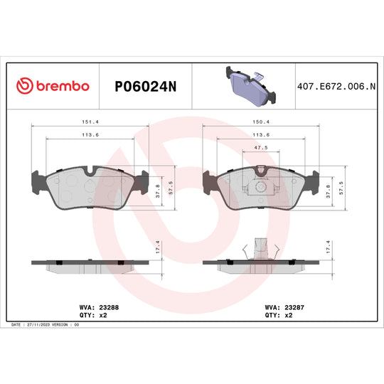 KT00023 Brembo Disc Brake Kit Brembo Brake Canada