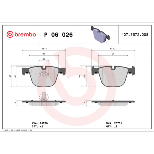 KT04505 Brembo Low-Met Brake Pad and Composite Vented  Brake Disc Kit Brembo Brake Canada