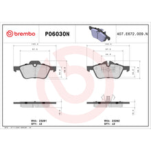 Load image into Gallery viewer, P06030N Brembo PRIME Ceramic Disc Brake Pad Set Brembo Brake Canada
