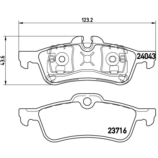 P06032 Brembo Premium Low-Met OE Equivalent Pad Brembo Brake Canada