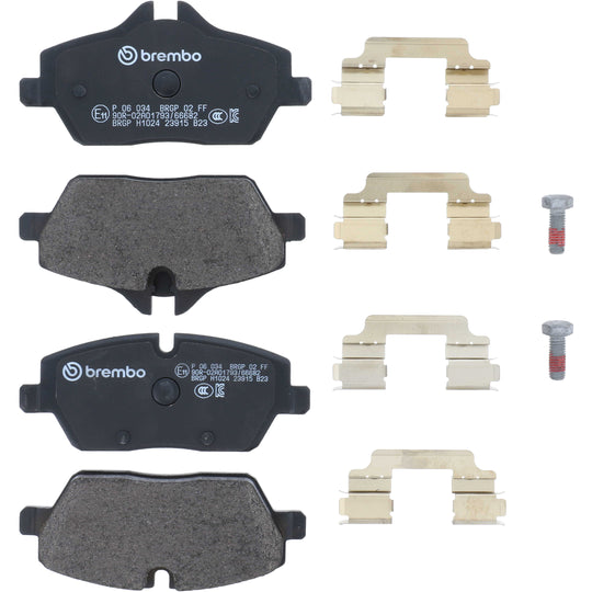KT04335 Low-Met Brake Pad and UV Coated Vented  Brake Disc Kit Brembo Canada